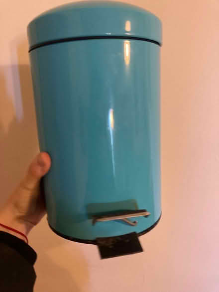 Photo of free Working small blue peddle bin (Woodmancote GL11) #1