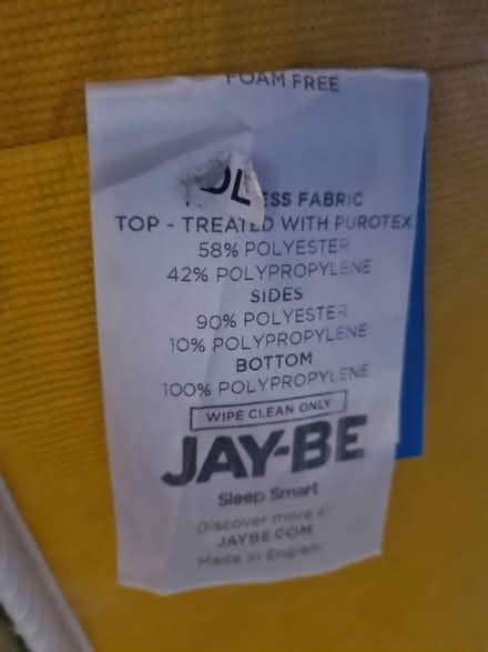 Photo of free JAY-BE Simply Kids single mattress (Cheltenham, GL51) #3