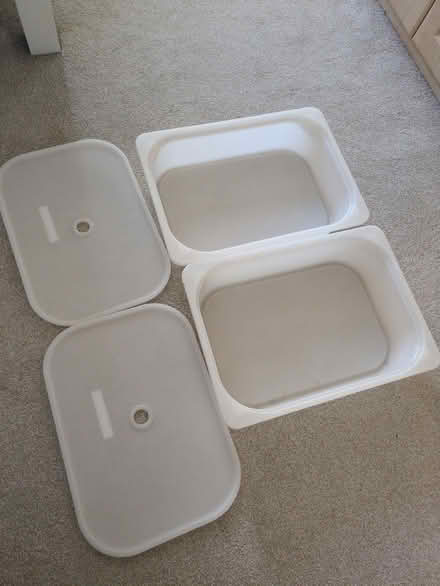 Photo of free IKEA storage boxes Trofast shallow (Bishopton Hamlet CV37) #2