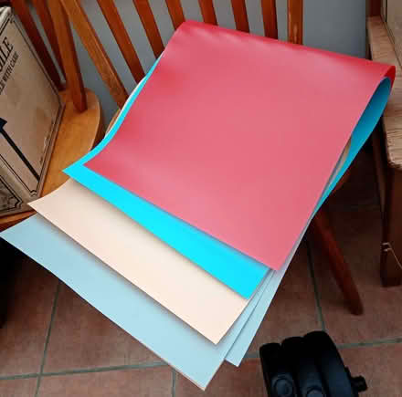 Photo of free 4 x Large Sheets Plastic Vinyl for Crafts (Cullercoats NE30) #1
