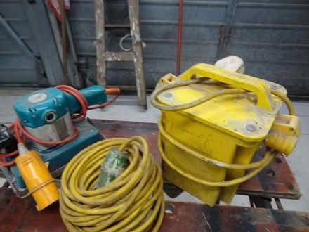 Photo of free 110V Orbital Sander + 110V Transformer + extension lead (Hazlemere HP15) #1