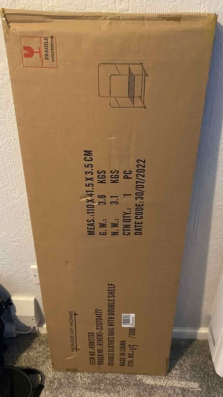 Photo of free Clothes rail (Whinfield DL1) #2