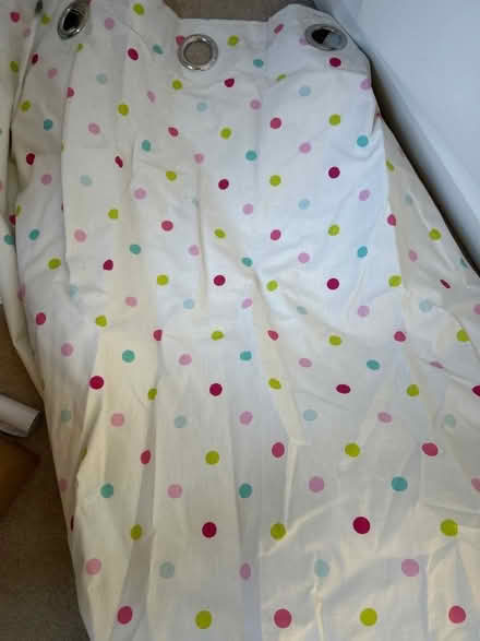 Photo of free Pair of spotty curtains.. (Little Chalfont HP8) #1
