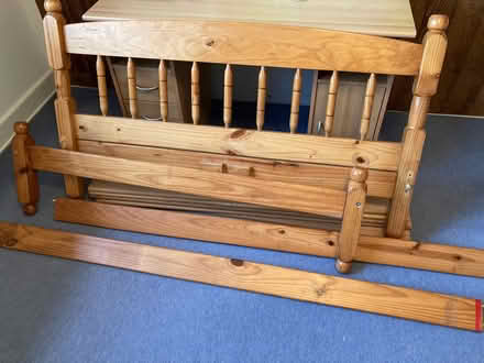 Photo of free Pine double bed frame (Sevenoaks) #1