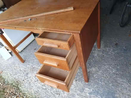 Photo of free desk solid wood . (West Horsley KT24) #3