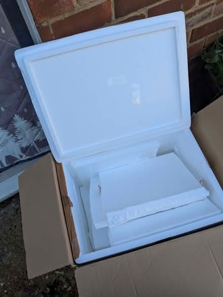 Photo of free Polystyrene lidded box in cardboard box (The Highlands TN39) #1