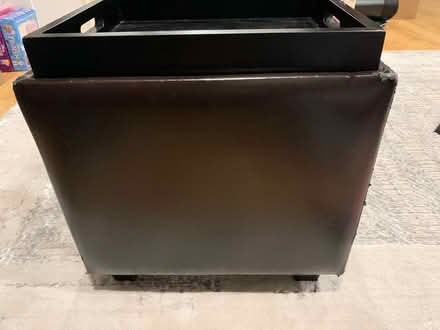 Photo of free Brown storage ottoman (Cambrian) #3