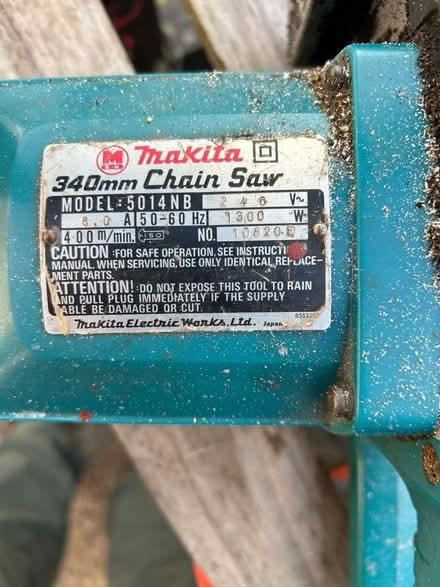 Photo of Makita chainsaw (Gedling NG4) #2