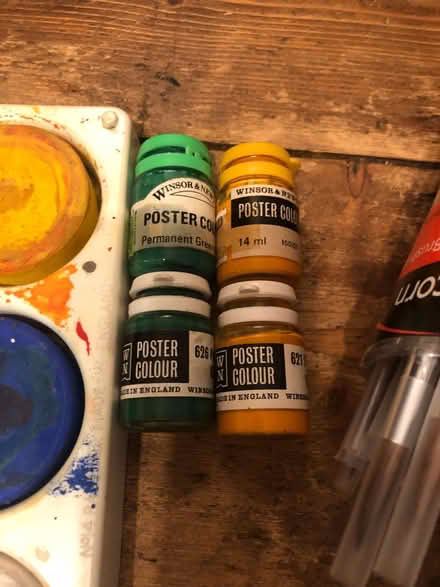 Photo of free Poster paints and paintbrushes (Mousehold NR3) #3