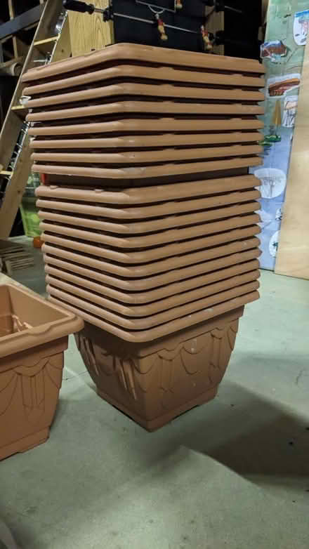Photo of free Large square outdoor flower pots (South croydon) #1