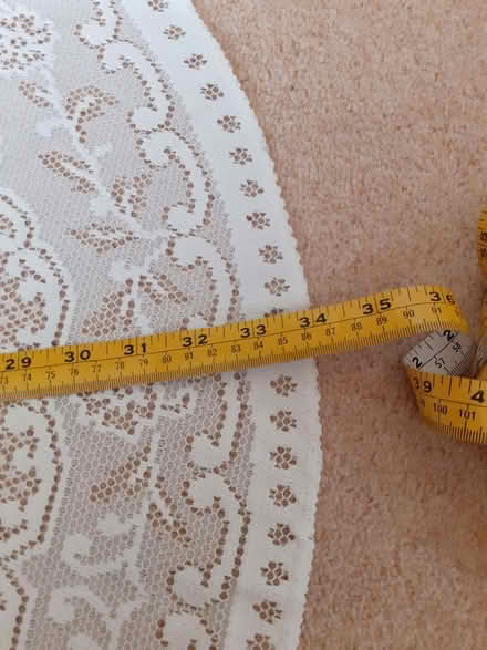 Photo of free 2 small table lace covers. (Farlington PO6) #2