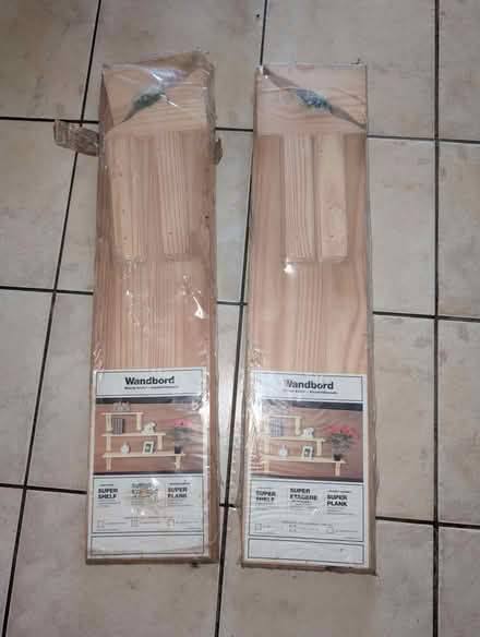 Photo of free Old but Unused Wooden Shelves (Barnard's Green WR14) #1