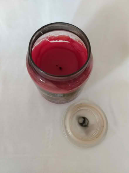 Photo of free cinnamon scented candle in jar (Chestnut Hill, Newton) #2