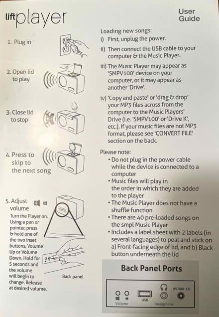 Photo of free smpl Lift Music Player (Sebastopol north near downtown) #2