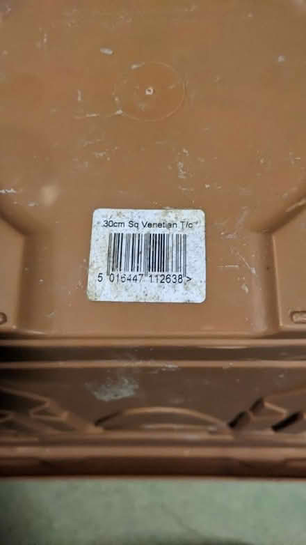 Photo of free Large square outdoor flower pots (South croydon) #3