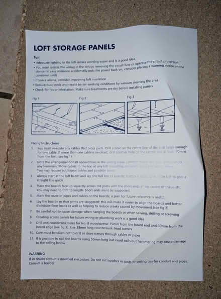Photo of free Old by unused Loft Storage Panel (Barnard's Green WR14) #2