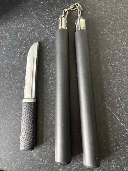 Photo of free Nunchucks & rubber training knife (Orpington) #1