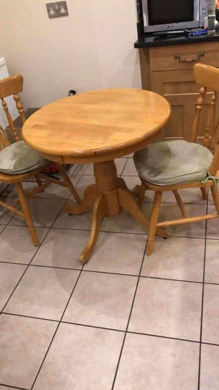 Photo of free Table and 2 chairs (B47 Hollywood) #1