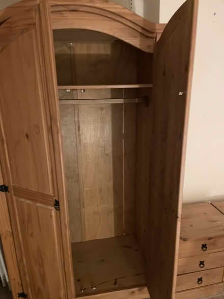 Photo of free Mexican Pine Wardrobe & Bedside (S35 Chapeltown) #3