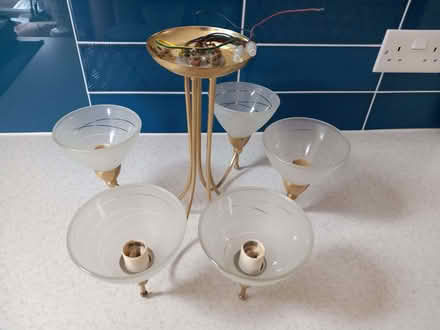 Photo of free 5-bulb ceiling light (Woodley RG5) #1