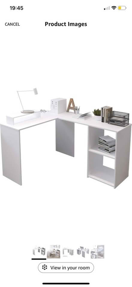 Photo of free White L-shaped Desk (Lewisham SE13) #2