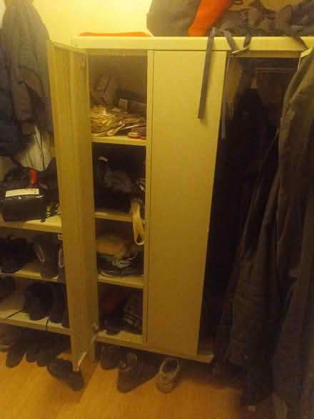 Photo of free Tall grey metal cupboard (elverson road SE13) #2