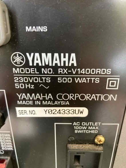 Photo of free Yamaha RX-V1400RDS AV Receiver (Hook SO31) #3