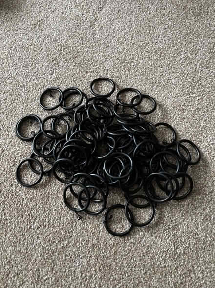 Photo of free Black Curtain Rings (Wigston Magna) #1