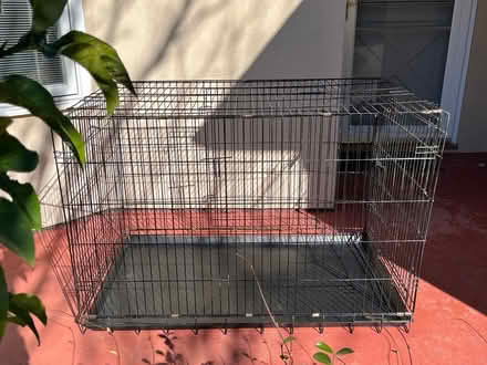 Photo of free 48” collapsible wire dog crate (San Carlos-El Camino near Hull) #1