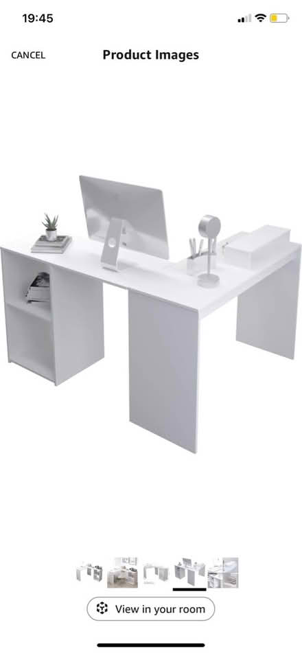 Photo of free White L-shaped Desk (Lewisham SE13) #3