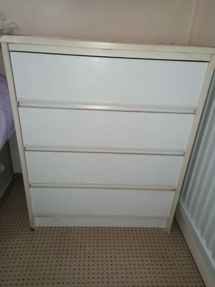 Photo of free 4-drawer chest of drawers available for immediate collection (Queensbury HA8) #1