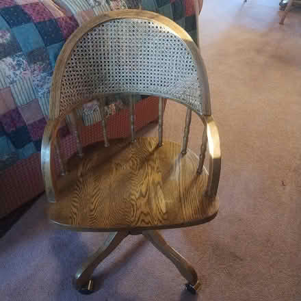 Photo of free Wood Desk/Office Chair (Grass Valley, by fairgrounds.) #1