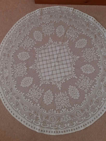Photo of free 2 small table lace covers. (Farlington PO6) #1