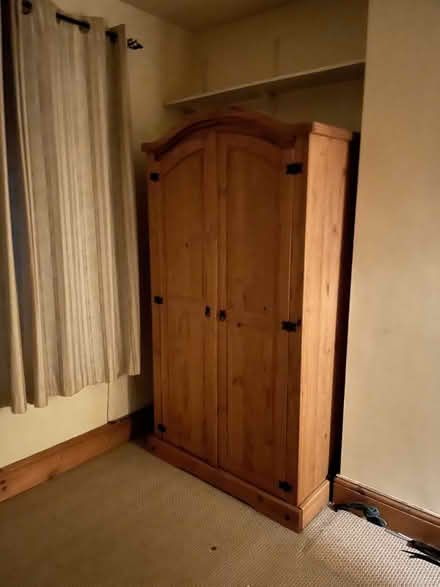 Photo of free Mexican Pine Wardrobe & Bedside (S35 Chapeltown) #2