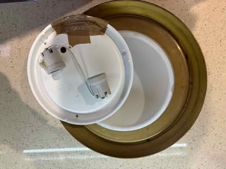 Photo of free Two flat round ceiling lights (Walton, S42) #2