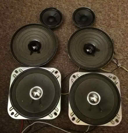 Photo of free Four 4" and Two 2" full-range speaker drivers (Westhoughton BL5) #1
