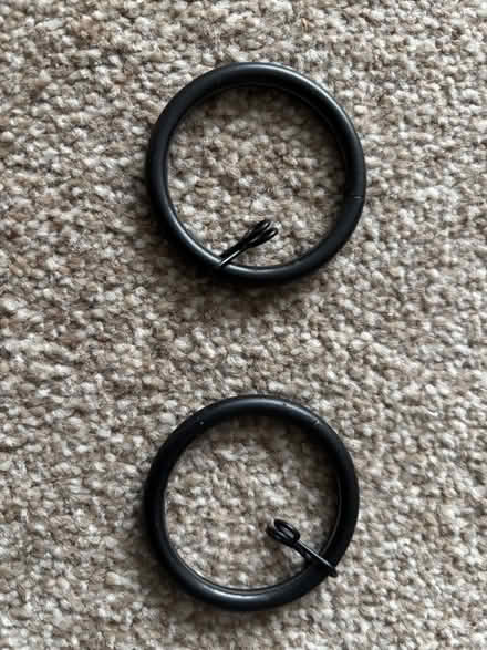 Photo of free Black Curtain Rings (Wigston Magna) #2
