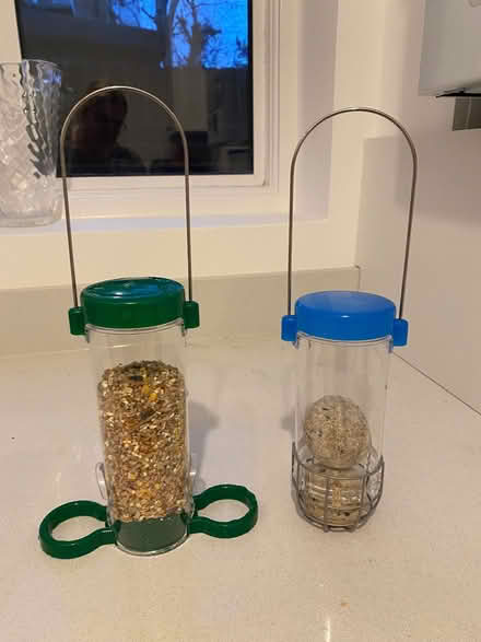 Photo of free Wooden bird table, bird seed, 2 bird feeders (Fulham Palace Rd SW6) #3