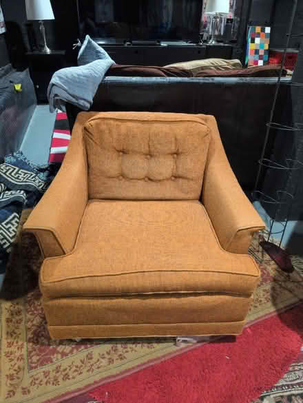 Photo of free Orange easy chair (Brentwood) #1