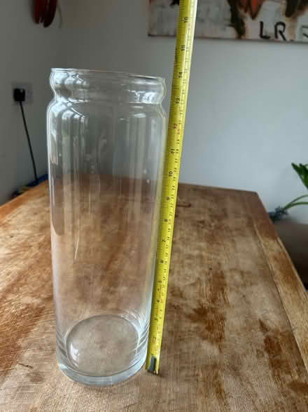Photo of free Tall glass vase (Royston, by the station (SG8)) #2
