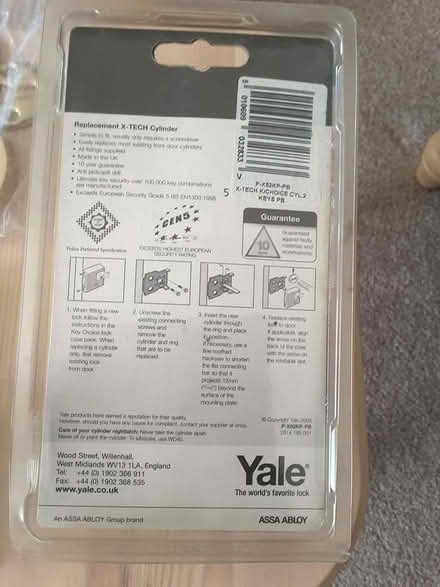 Photo of free Yale front door cylinder lock (Liberton EH16) #2