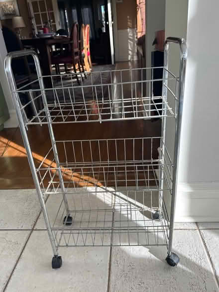 Photo of free 3tiered metal cart on wheels (NW Evanston) #1