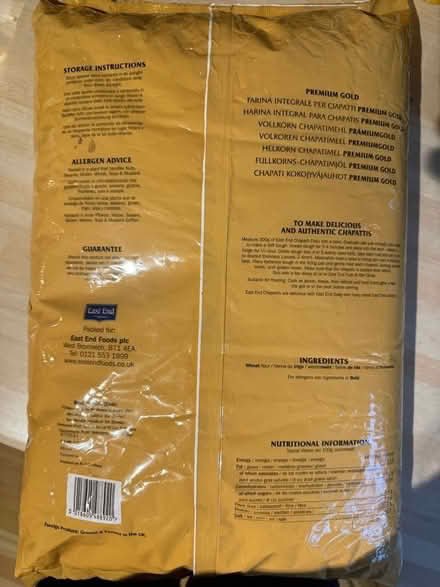 Photo of free 5kg Chapatti Atta (Gleneagles area, Wboro NN8) #2