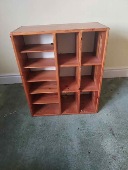 Photo of free Small Wooden Shelving Unit (Navan Road, Dublin 7) #1