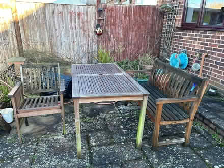 Photo of free Wood garden furniture (Ware SG12) #1