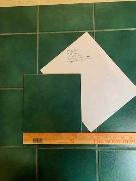 Photo of free Glazed ceramic tiles - teal (berkeley) #1