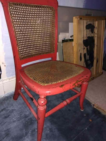 Photo of free red cane chair (botley road OX2) #1