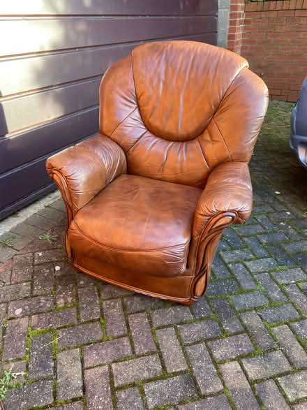 Photo of free Brown wipeable armchair (Colwall Stone WR13) #1
