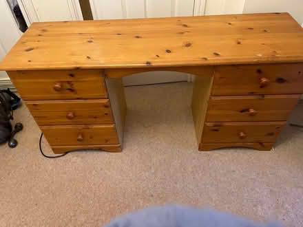 Photo of free Pine desk (Tattingstone IP9 2) #1