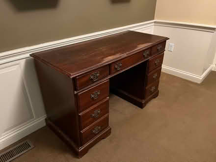 Photo of free Solid wood desk (North side) #4